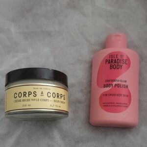 Isle of Paradise Body Polish and Bastide France Cream Set NEW
